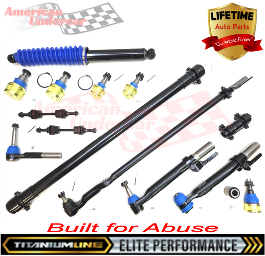 Lifetime Titanium Line Steering and Suspension Kit | 2017-2023 Ford F550 Super Duty | Narrow Frame