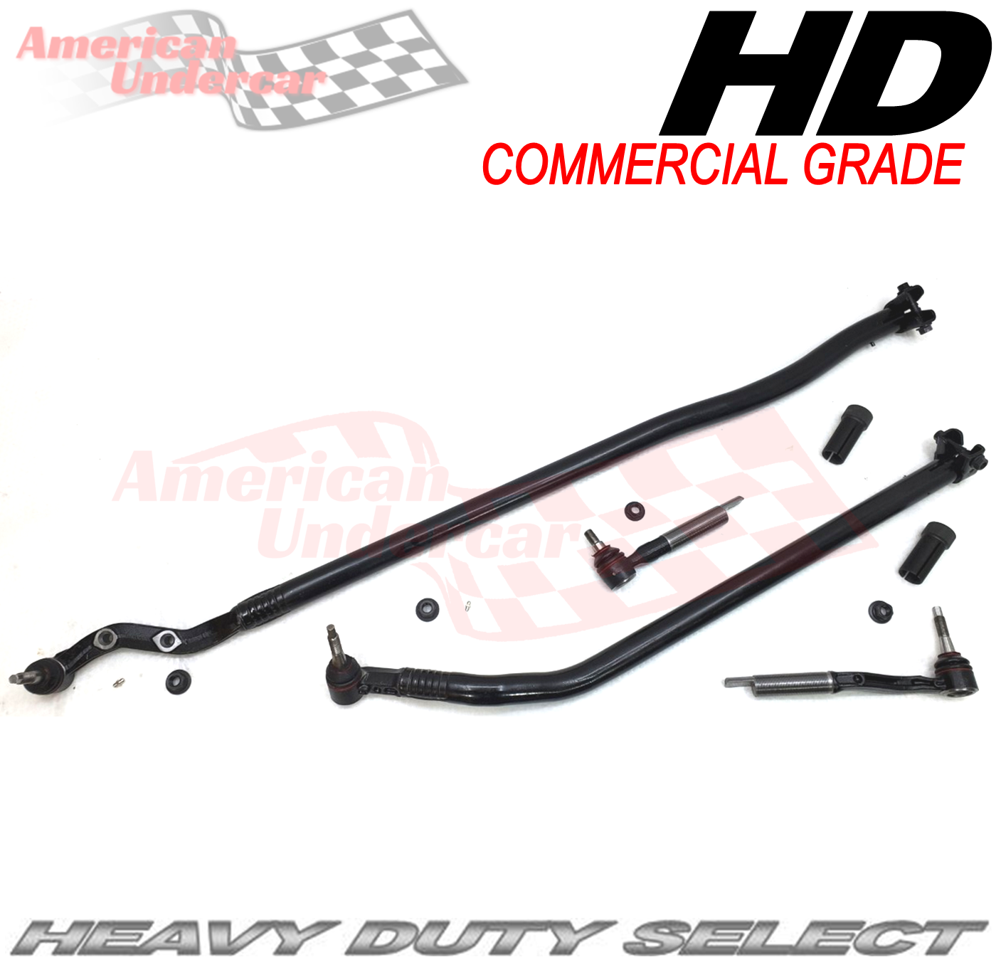 HD Jeep Wrangler JL, Gladiator JT Tie Rod Steering Kit 2018-2025 4x4 DANA 30 axle