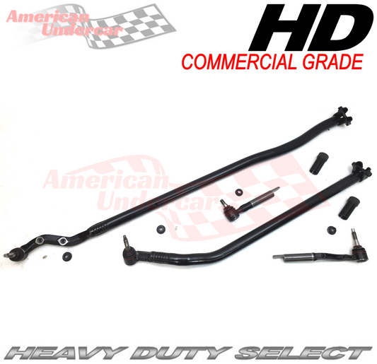 HD Jeep Wrangler JL, Gladiator JT Tie Rod Steering Kit 2018-2025 4x4 DANA 44 axle