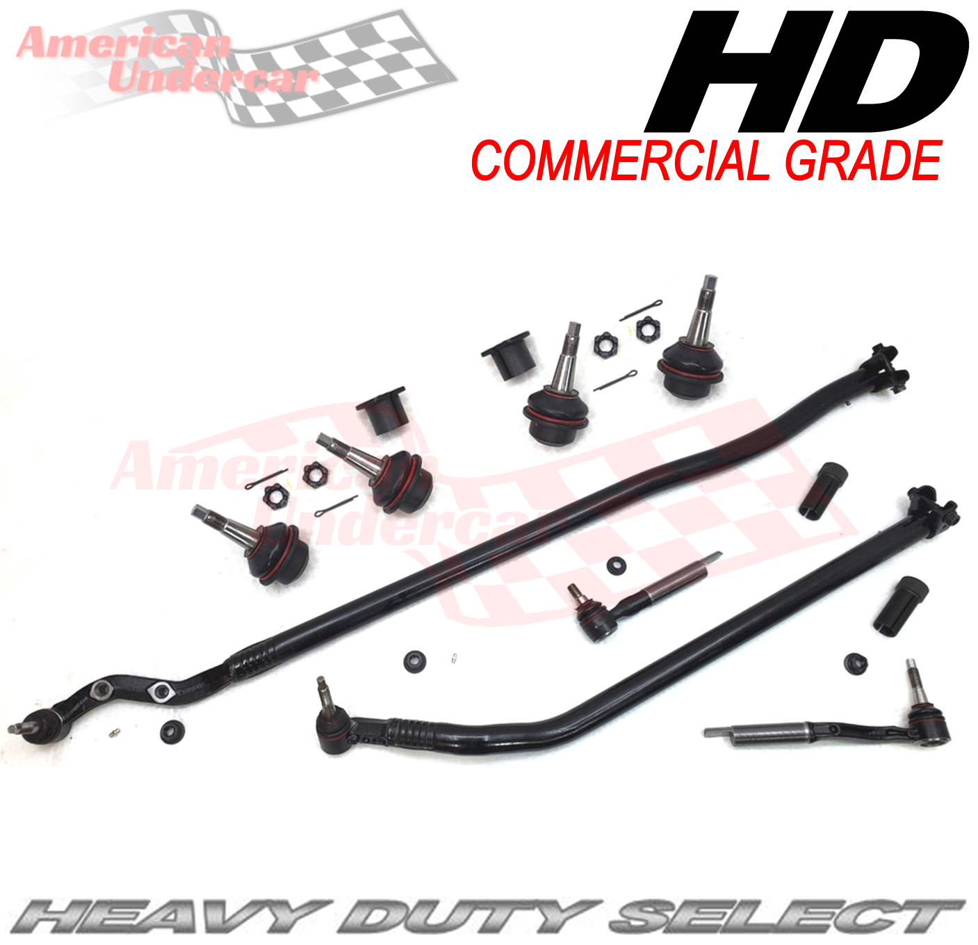 HD Jeep Wrangler JL, Gladiator JT Steering and Suspension Kit 2018-2025 4x4 DANA 30 axle