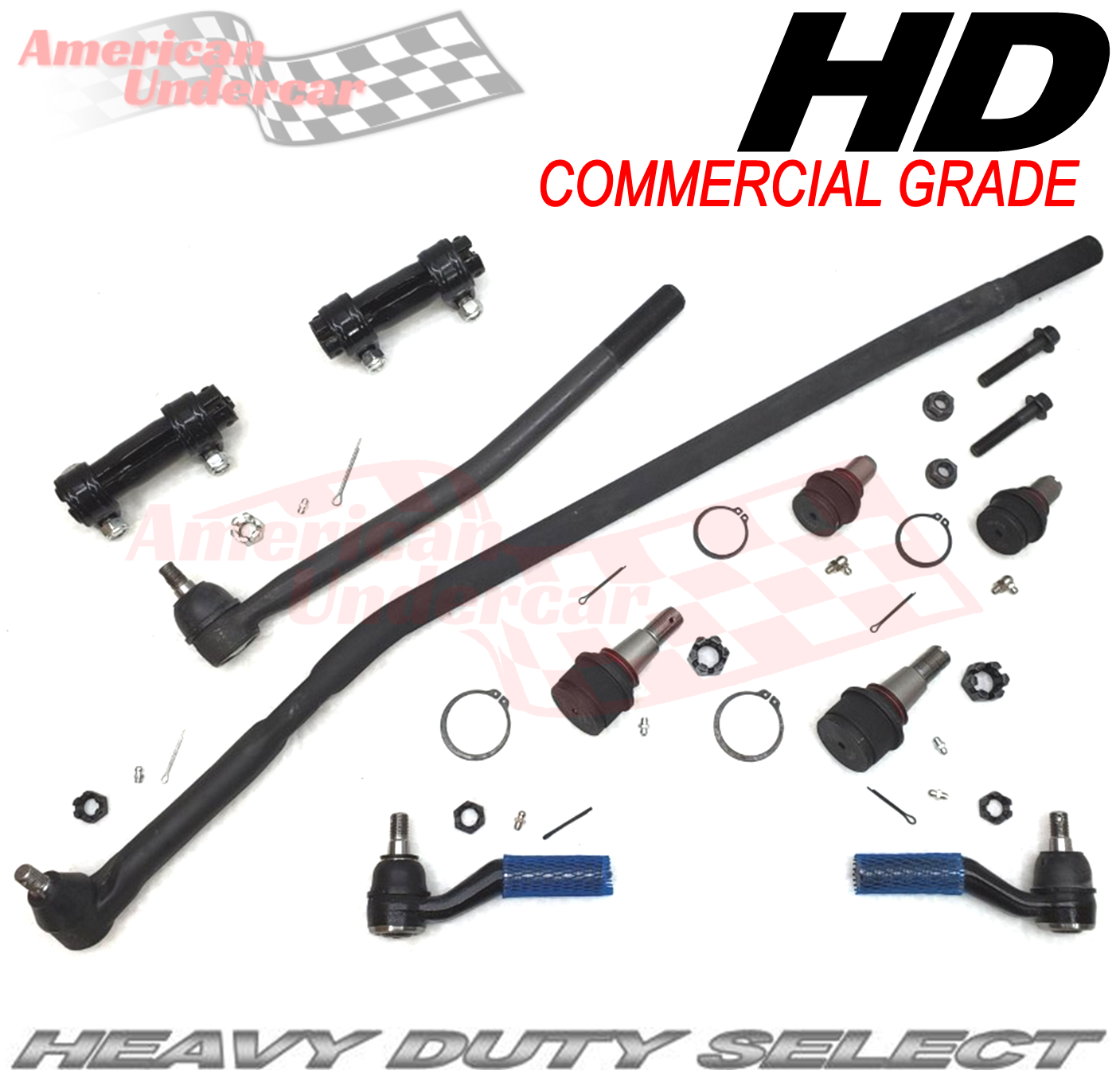 HD Ford E150 E250 Steering and Suspension Kit 2007-2014 2WD