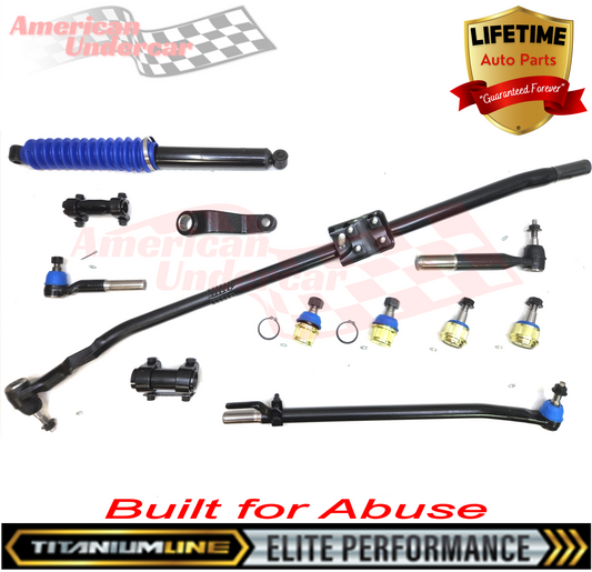 Lifetime Titanium Line T Style Steering and Suspension Kit | 2009-2012 Dodge Ram 2500 3500 4x4