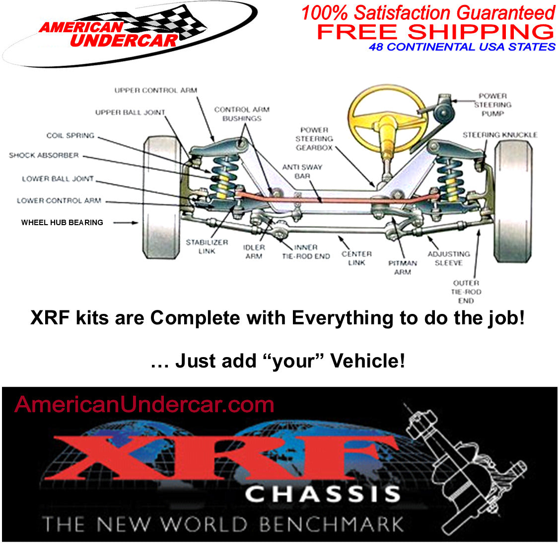 XRF Steering and Suspension Kit | 2000-2001 Dodge Ram 1500 4x4 with Solid Front Axle