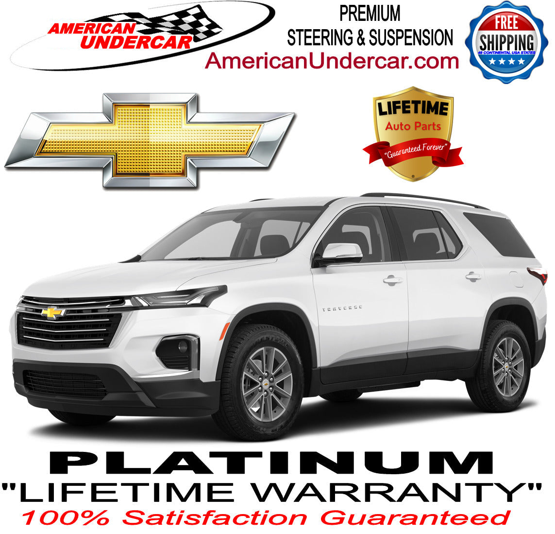 Lifetime Control Arm Ball Joint Bushing Kit | 2008-2017 Buick Enclave 2WD, AWD
