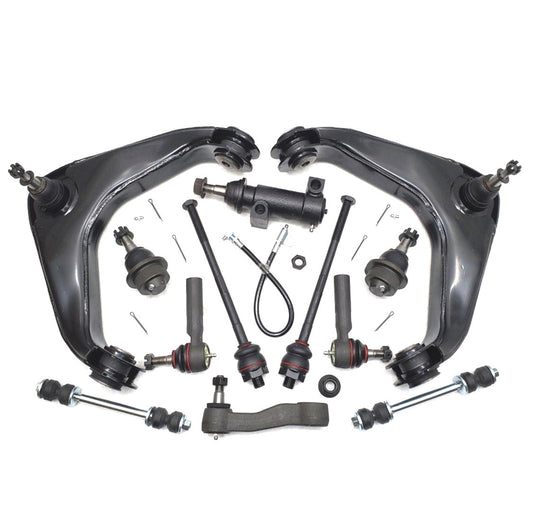 HD Ball Joint Control Arm Idler Arm Tie Rod Kit | 2001-2010 GMC Sierra, Yukon, Hummer 2WD