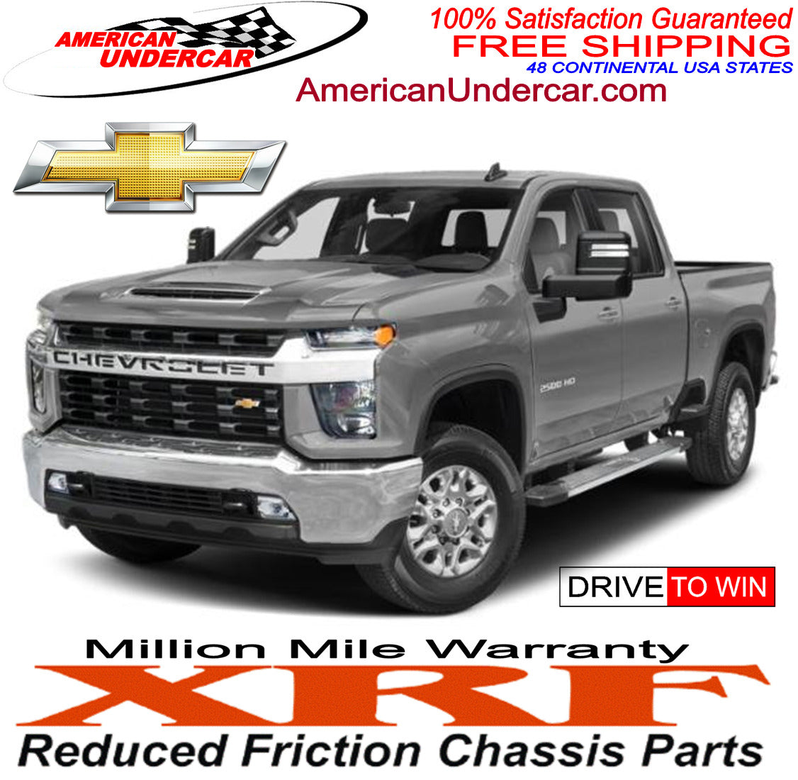 XRF Steering and Suspension Kit Chevrolet GMC 1500 2014 - 2018 for Stamped Steel Arms