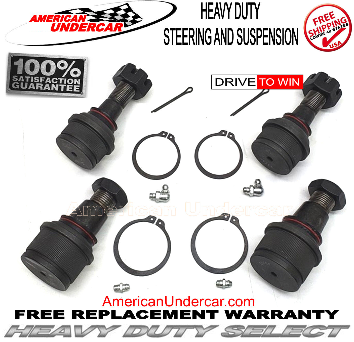 HD Ball Joint Kit | 1994-1999 Dodge Ram 2500 3500 4x4 4500lb 4850lb axle