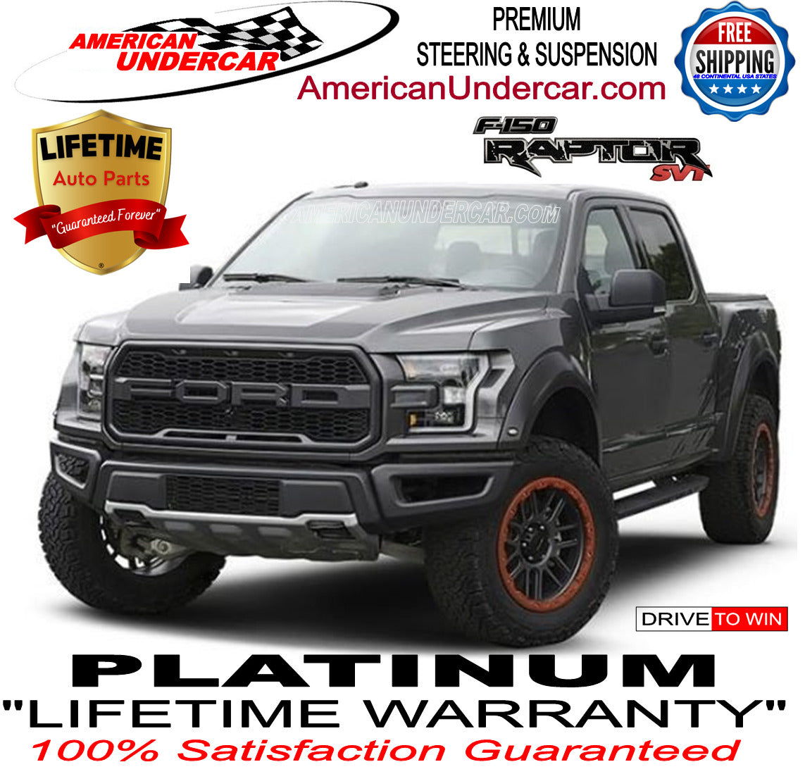 Lifetime Lower Ball Joint Suspension Kit | 2010-2014 Ford Raptor F150 SVT 6.2L