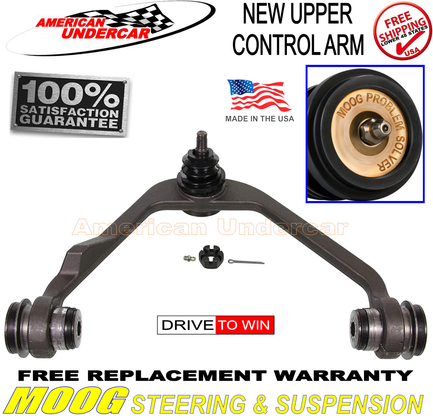 Moog Control Arm Suspension Kit Left Side 1997-2003 Ford F-150 2WD