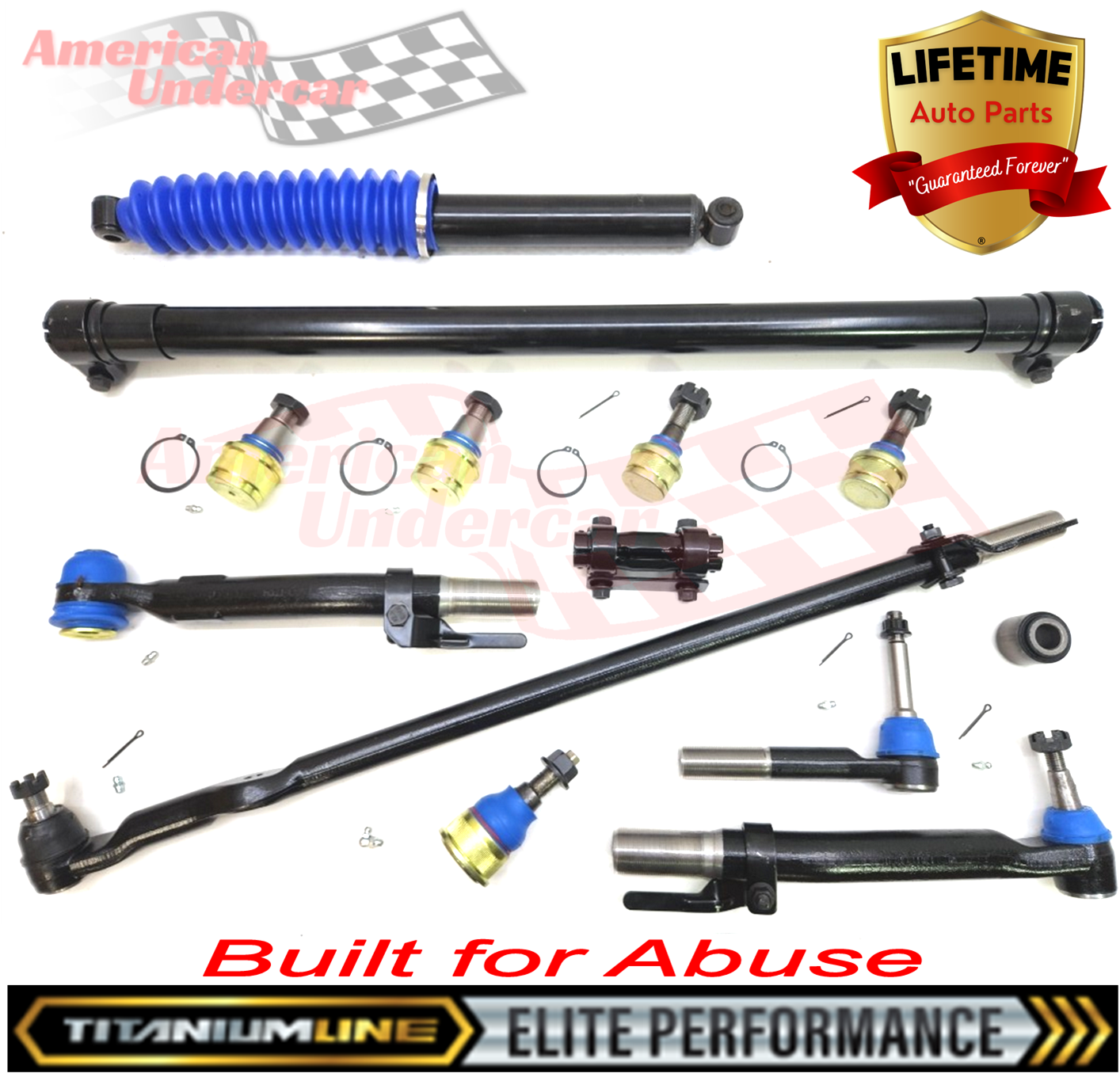 Lifetime Titanium Line Steering and Suspension Kit | 2011-2016 Ford F250 F350 Super Duty 4x4