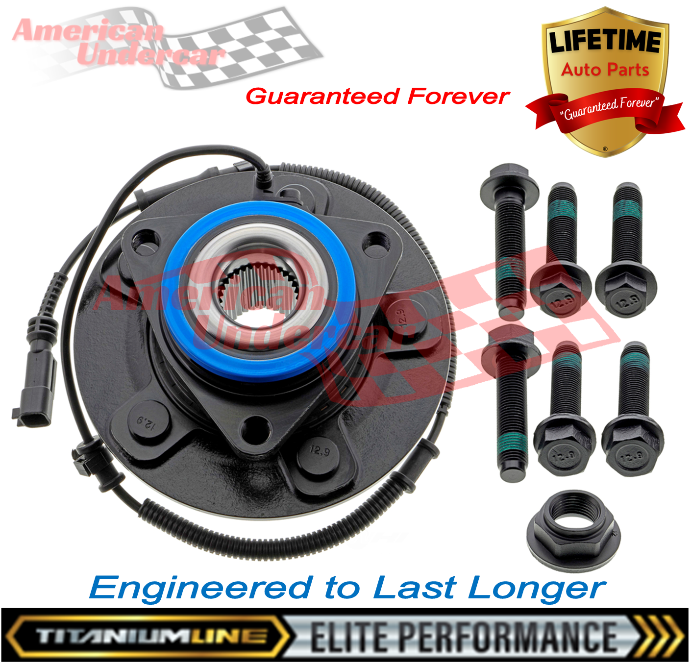 Lifetime Titanium Line Wheel Bearing Hub Assembly | 2012-2018 Dodge Ram 1500
