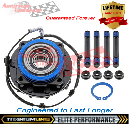 Lifetime Titanium Line Wheel Bearing Hub Assembly | 2017-2019 Ford F450 F550 Super Duty 4x4