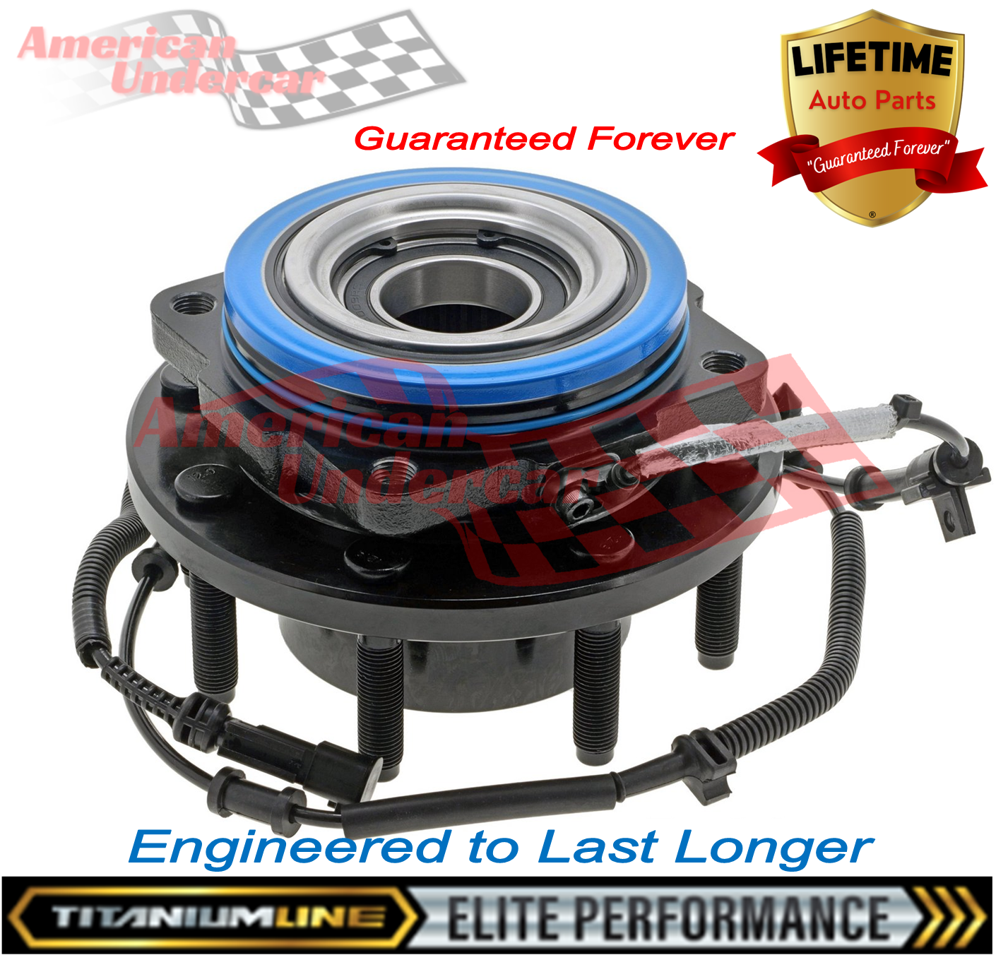 Lifetime Titanium Line Wheel Bearing Hub Assembly | 2017-2024 Ford F250 F350 Super Duty 4x4
