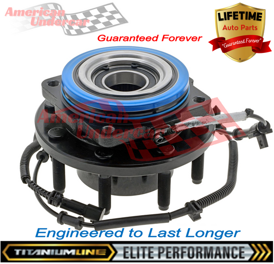 Lifetime Titanium Line Wheel Bearing Hub Assembly | 2017-2024 Ford F250 F350 Super Duty 4x4