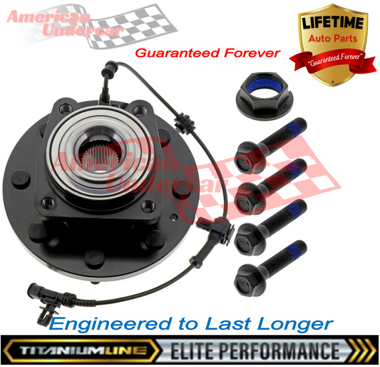 Lifetime Titanium Line Wheel Bearing Hub Assembly | 2011-2019 Chevrolet GMC 3500HD 4x4 (dual rear wheel)