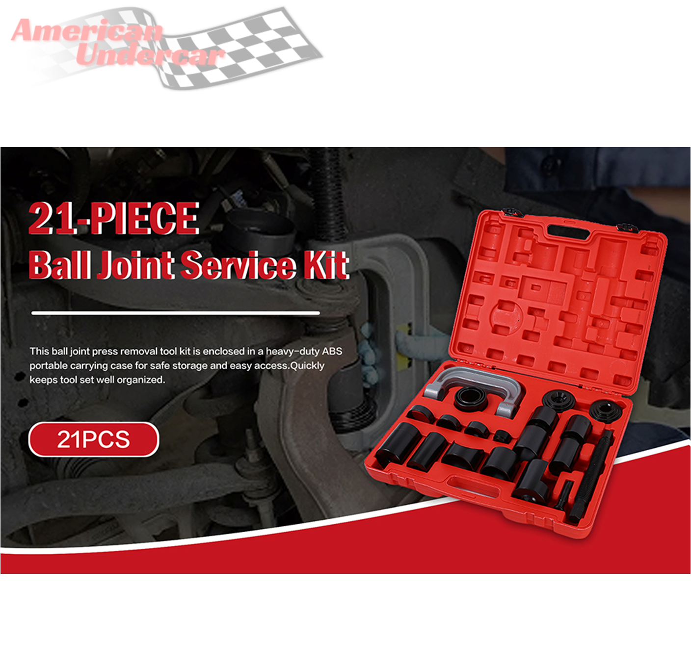 Heavy Duty Ball Joint Press & U Joint Removal Tool Kit