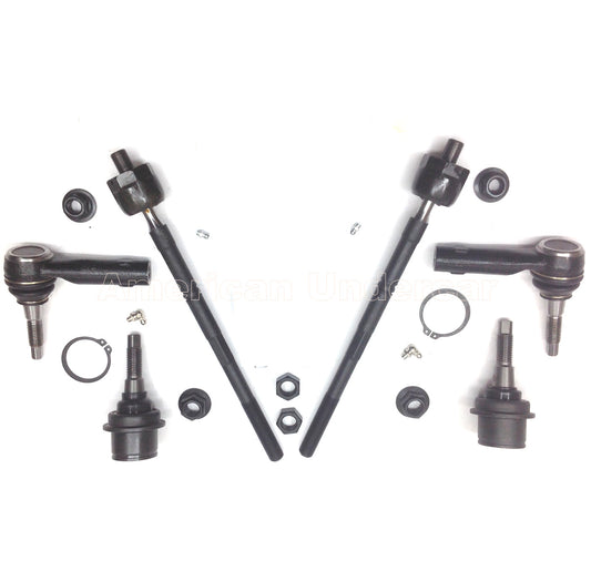 Lifetime Ball Joints Tie Rod Steering Kit | 2010-2013 Ford Transit Connect 2WD