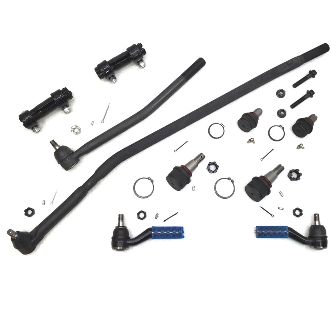 XRF Ball Joints Drag Link Tie Rod Steering Suspension Kit | 1999-2006 Ford E450 DRW