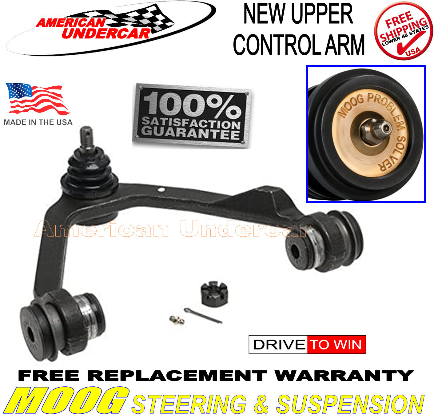 MOOG Control Arm Ball Joint Suspension Kit Left Side 1997 - 2003 Ford F150 4x4