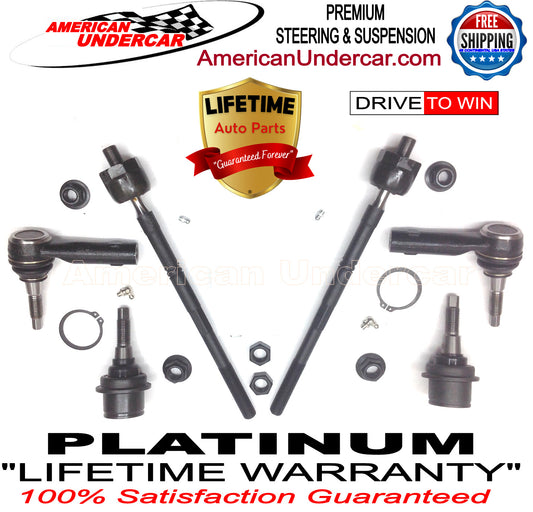 Lifetime Ball Joints Tie Rod Steering Kit | 2010-2013 Ford Transit Connect 2WD