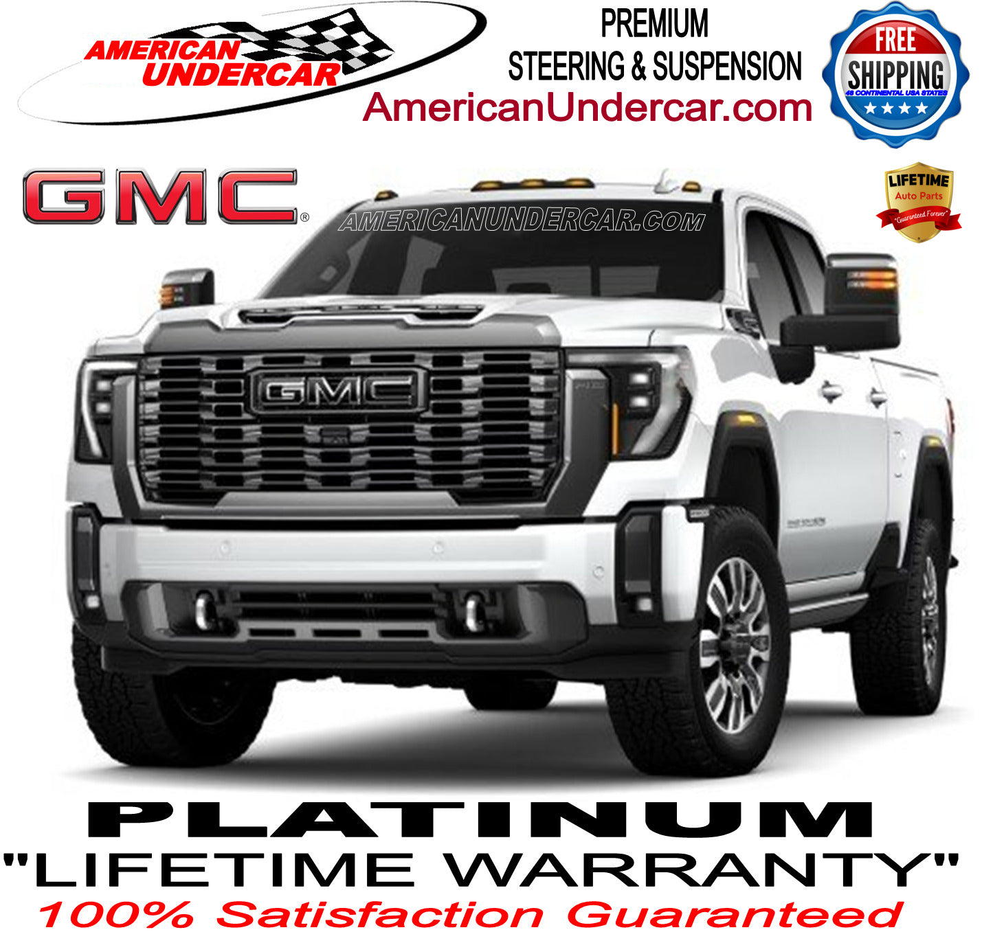 Lifetime Steering and Suspension Kit | 2001-2010 GMC Sierra 3500HD 4x4