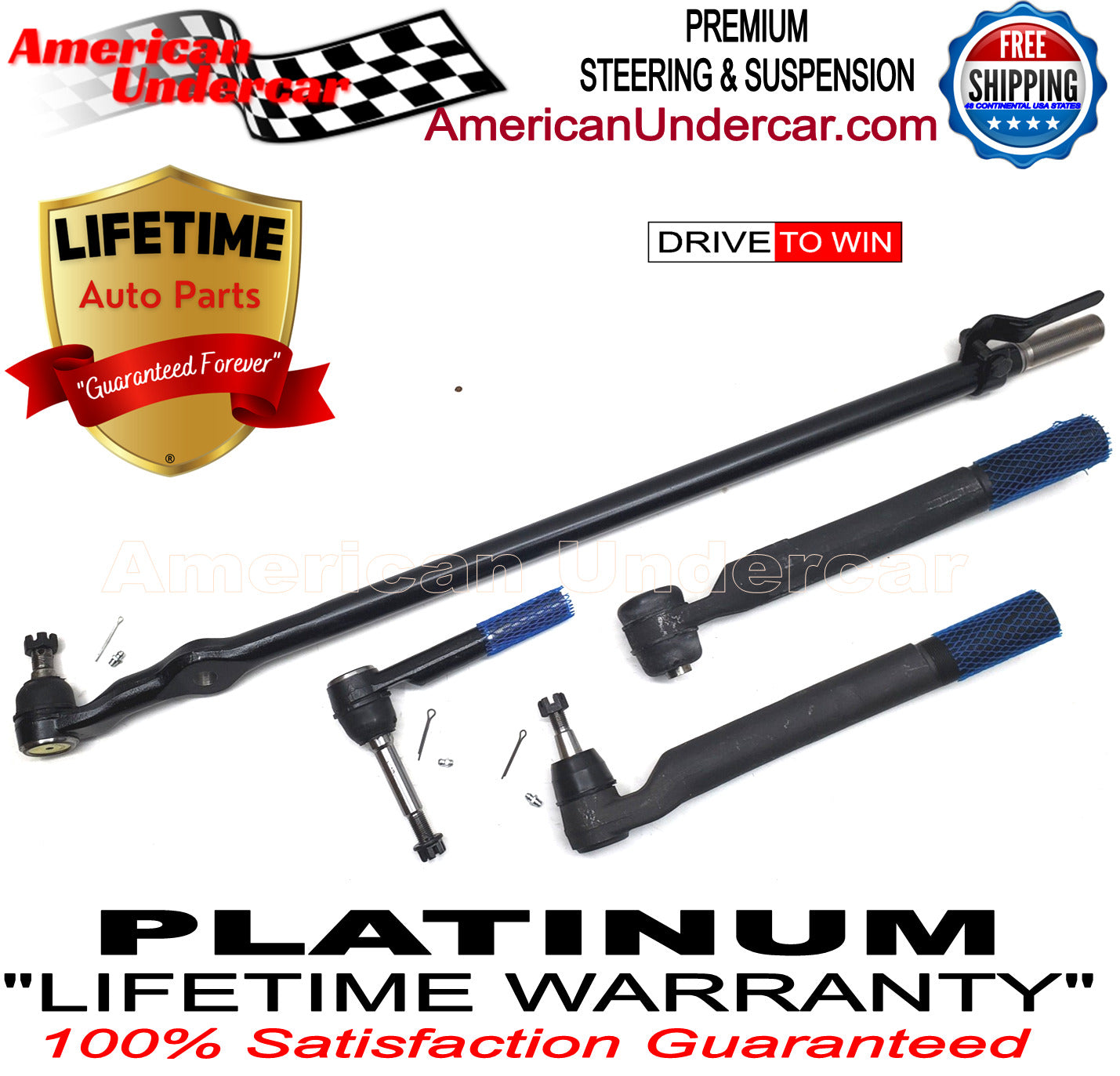 Lifetime Steering and Suspension Kit | 2017-2019 Ford F550 Super Duty 2WD | Wide Frame