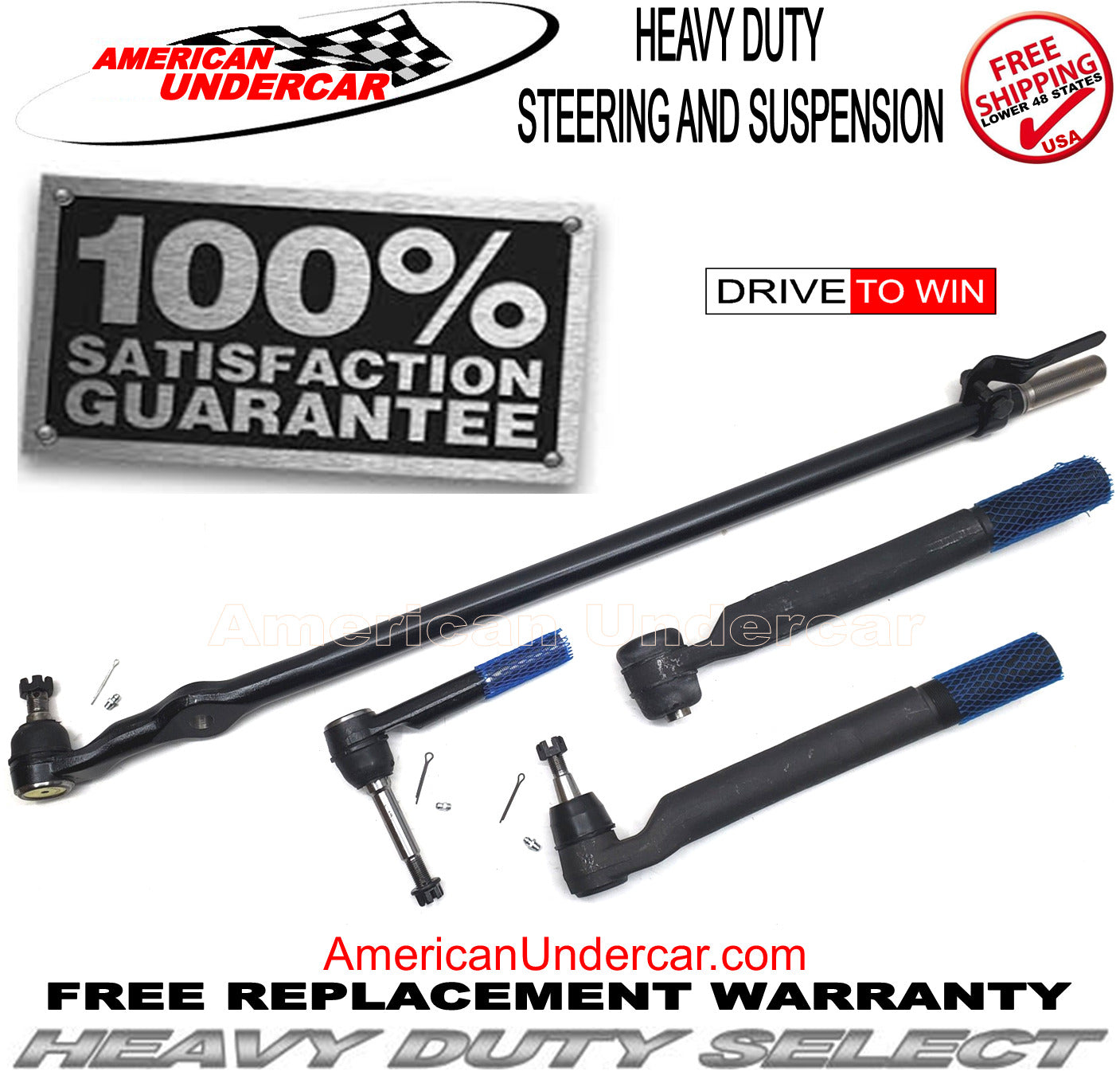 HD Steering Suspension Kit | 2017-2019 Ford F550 Super Duty 2WD | Narrow Frame