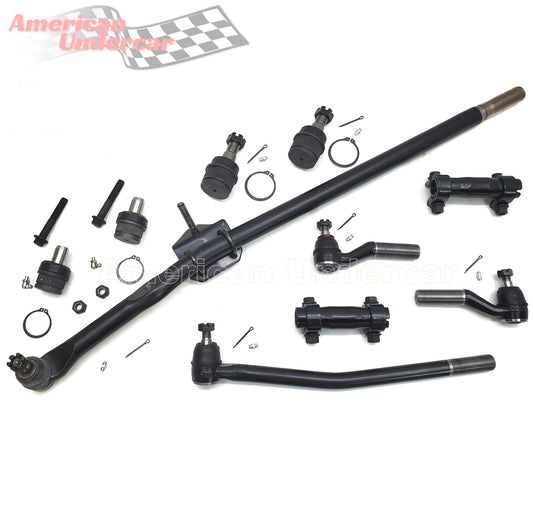 Lifetime Ball Joints Drag Link Tie Rod Steering Kit | 2008-2019 Ford E450 Super Duty DRW